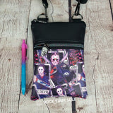 Horror Movie Faux Leather Crossbody Phone Bag